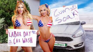 FamilyStrokes – Car Wash Duo Shake Tits and Score Big – Venus Rivers, Lolly Dames, Ryan Mclane